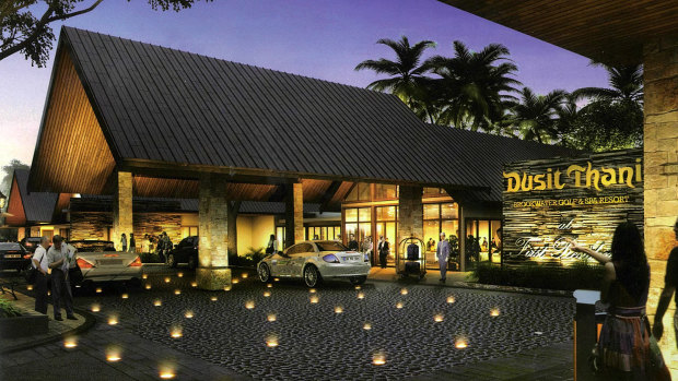The proposed Dusit Thani Brookwater Golf and Spa Resort, as published in promotional material.