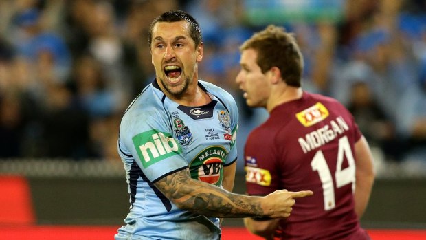 Mitchell Pearce in action in game two at the MCG.