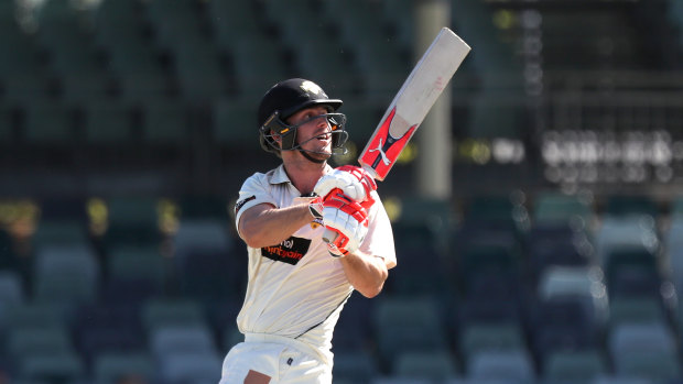 Form: File photo of Mitch Marsh, who smashed an unbeaten ton for Australia A in India.