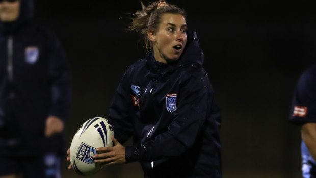 Sam Bremner played for NSW in this year's inaugural Women's State of Origin clash and will also play in the first Women's NRL competition.