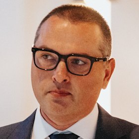 Theo Hourmouzis, Anthropic’s head in Australia, at the antisemitism royal commission in July.