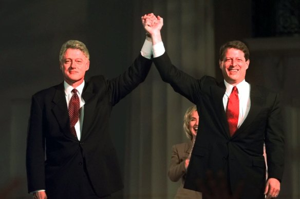  Bill Clinton and Al Gore in 1996.