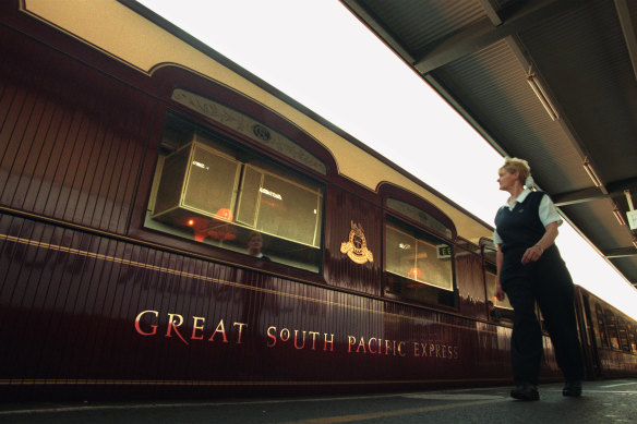 The Great South Pacific arrives in Melbourne in 1997.