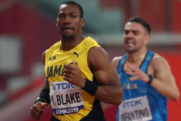 Dual Olympic gold medal-winning sprinter Yohan Blake.