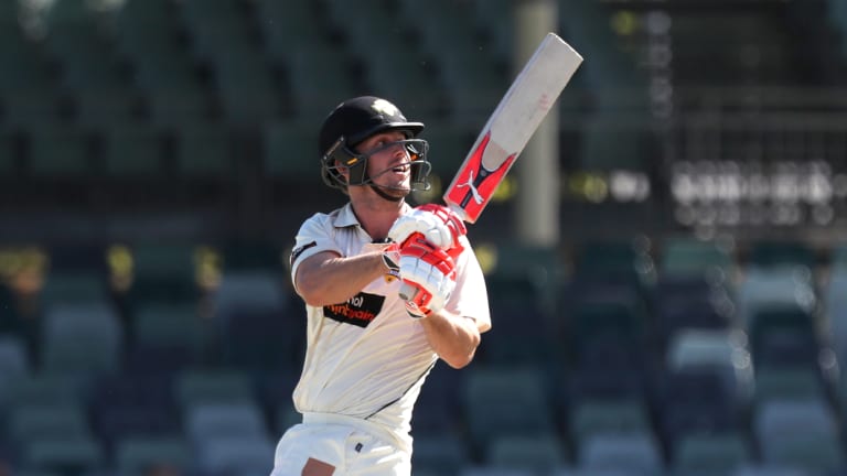 Form: File photo of Mitch Marsh, who smashed an unbeaten ton for Australia A in India.