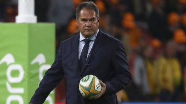 One from six: Wallabies coach Dave Rennie is still searching for a winning formula.