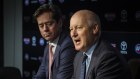 AFL chief executive officer Gillon McLachlan and chairman Richard Goyder.