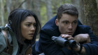 Luciane Buchanan and Gabriel Basso in Netflix’s The Night Agent.