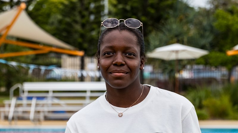 As a baby fleeing Africa, Victoria nearly drowned. Now she’s aiming for a gold medal