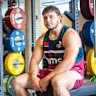 Massimo De Lutiis after hitting his bench press record in 2024.