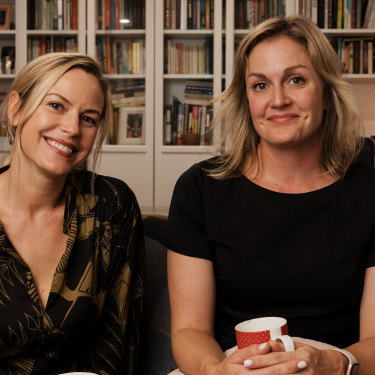 Writer Ceridwen Dovey (left) and teacher, writer and actor Eliza Bell collaborated on a book after falling into “friendship at first word”.