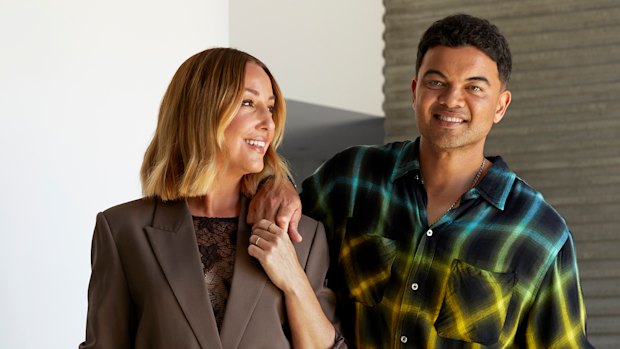 Guy and Jules Sebastian at their Sydney home. She says, “Watching Guy go through this [legal battle] was the hardest thing.”