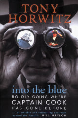 The cover of Horwitz's Into the Blue: Boldly Going Where Captain Cook Has Gone Before.