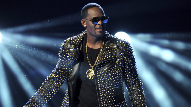  R. Kelly performs at the BET Awards in Los Angeles in 2013.