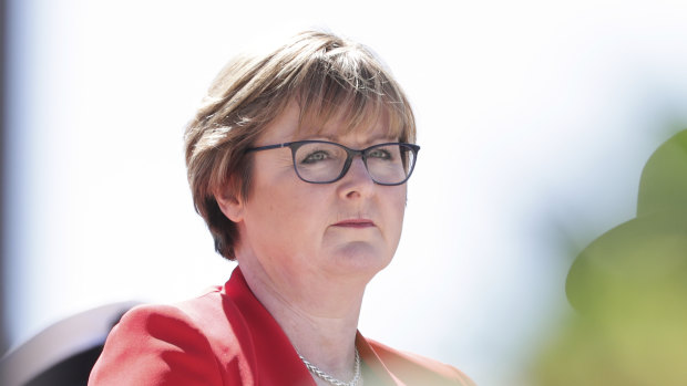 Defence Minister Linda Reynolds says the submarine design program is on track.