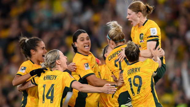Cortnee Vine’s winning goal has been celebrated across Australia. 