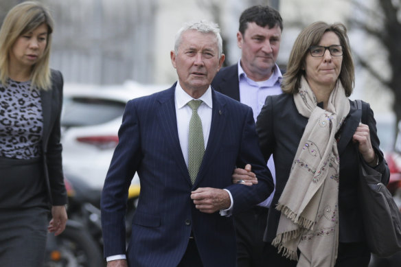 Bernard Collaery on his way to court in 2019.
