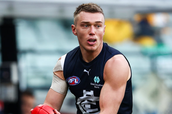 Patrick Cripps was a no-show at training on Thursday morning.