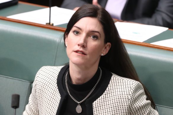 Nicolle Flint during question time at Parliament House.