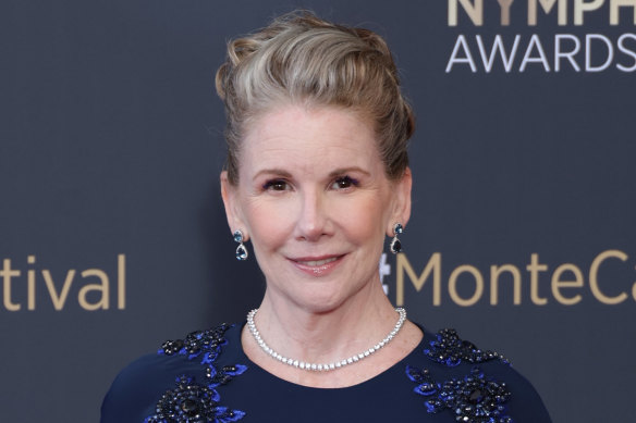 Melissa Gilbert attends the “Nymphes D’Or - Golden Nymphs” Award Ceremony during the Monte Carlo TV Festival on Tuesday in Monaco.