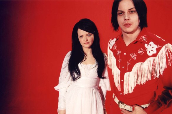 Meg and Jack White of The White Stripes.