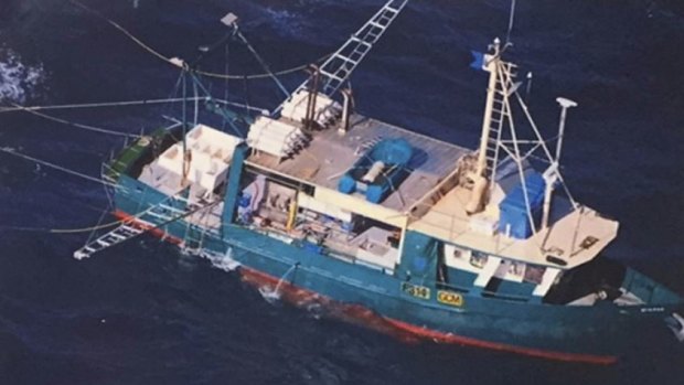 The fishing trawler Dianne capsized and sunk off near the town of 1770 on Monday night.