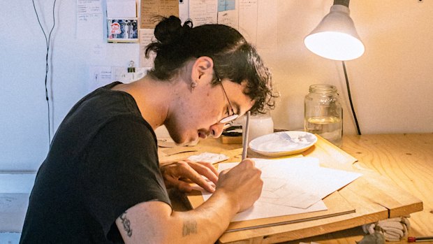 Montreal-based Lee Lai at work.