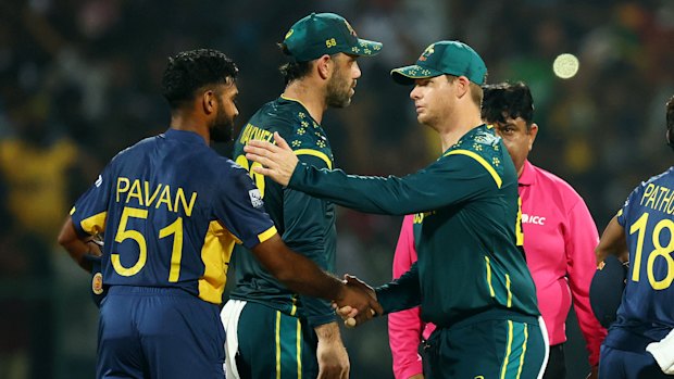 Sri Lanka beat Australia by eight wickets.