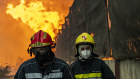 Firefighters in Albergaria a Velha, Portugal. 