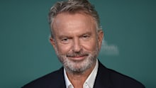 Sam Neill arrives at the premiere of “Apples Never Fall” on Tuesday, March 12, 2024, in Los Angeles. (Photo by Richard Shotwell/Invision/AP)