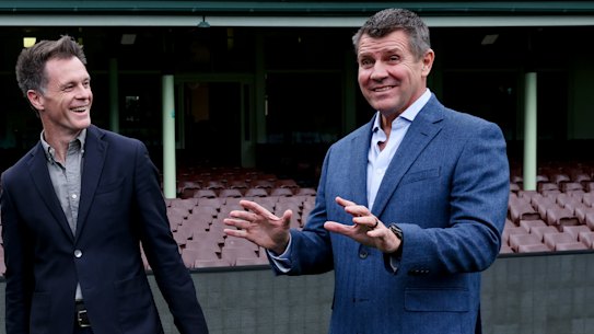 Mike Baird at the SCG on Sunday.
