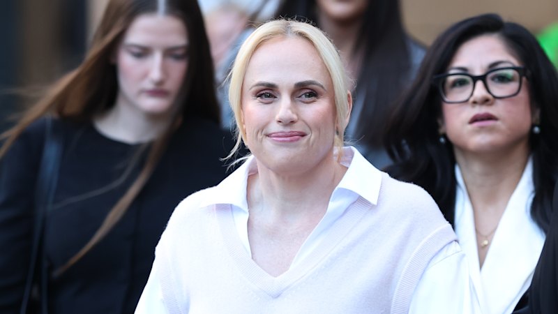 Rebel Wilson arrives at court to give evidence in defamation fight