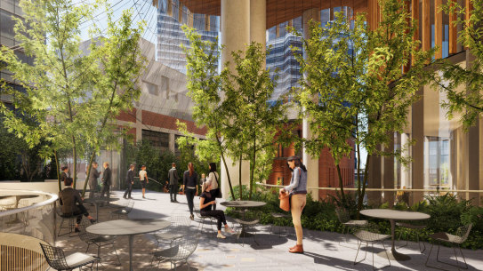 An artist’s render of the planned redevelopment of Shell House. 