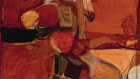 Brett Whiteley’s Untitled Red Painting III, 1961, in oil on board, is estimated at $450,000 to $650,000 in Menzies’ Important Australian and International Art auction in Sydney on April 9. 