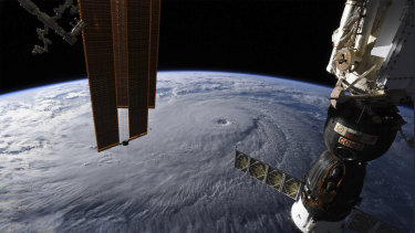 Hurricane Lane as seen from the International Space Station. 