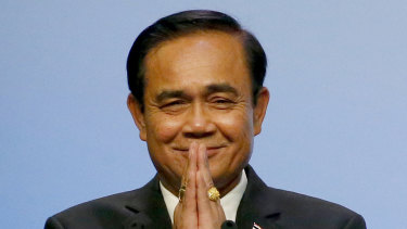 Thai Prime Minister and coup leader Prayut Chan-o-cha is officially standing in the coming election.