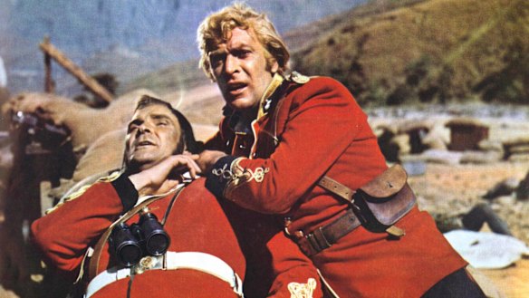 Peter Dutton and Tony Abbott dealing with African crime? No, Stanley Baker and Michael Caine in <i>Zulu</i>.