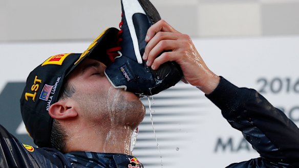 Is Daniel Ricciardo's shoey celebration under threat?