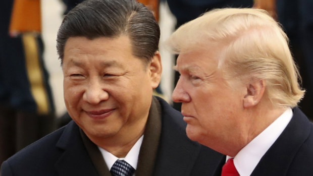 Chinese President Xi Jinping and US President Donald Trump.