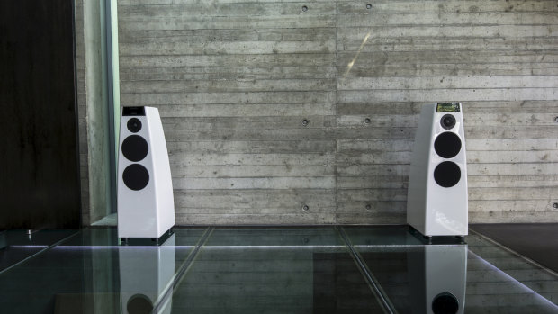 The sound from Meridian's DSP5200SE speakers is awesome, in the true sense of the word.