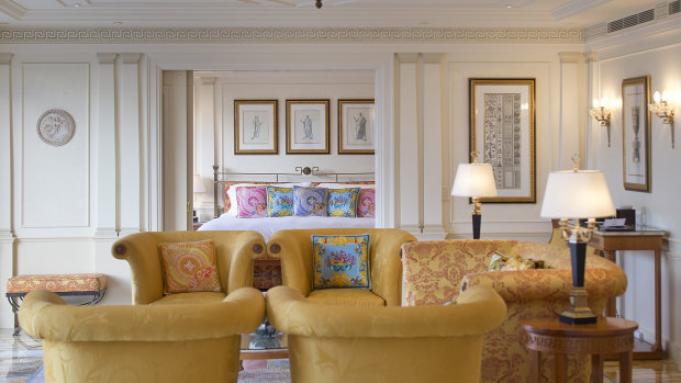 Following negotiations with Versace, Imperial Hotel is able to keep furnishings.