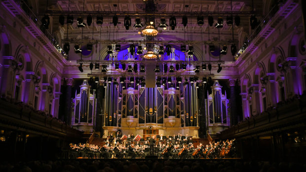 Sydney Symphony Orchestra at Sydney Town Hall.