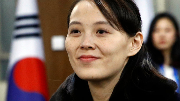 Kim Yo-jong, sister of North Korean leader Kim Jong-un, arrives for the opening ceremony of the 2018 Winter Olympics in Pyeongchang, South Korea.