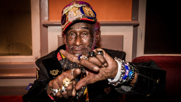 Jamaican reggae singer and producer Lee ‘Scratch’ Perry, pictured here in 2018, has died at 85.
