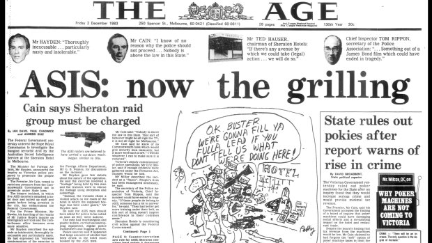 Front cover of The Age from December 2, 1983.
