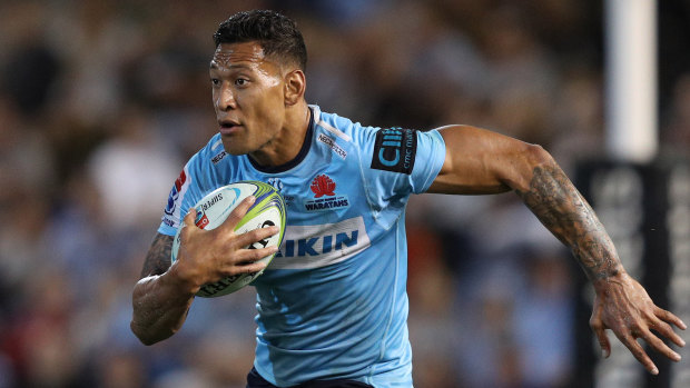 Out: Israel Folau is facing the sack from both the Waratahs and Wallabies.