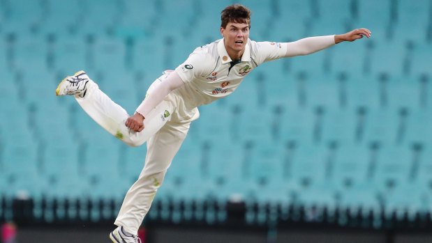 Australian bowler Mitchell Swepson struggled to make an impact against India at the SCG.