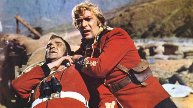 Peter Dutton and Tony Abbott dealing with African crime? No, Stanley Baker and Michael Caine in <i>Zulu</i>.