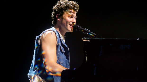 Shawn Mendes performs on the Perth leg of his 'The Tour 2019'.