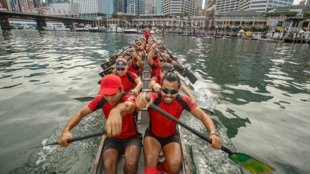 Sydney Tsunami, Competitors in the biggest Dragon Boat Racing regatta last year. 